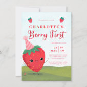 Berry Eerste Schattigee Aardbei Karakter 1e Verjaa Kaart (Voorkant)