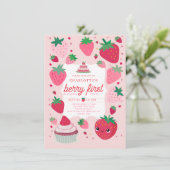 Berry Eerste Schattigee Aardbei Lijst Rood 1e Verj Kaart (Staand voorkant)