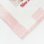 Berry eerste verjaardag 12 maanden Baby foto Fleece Deken (Hoek)