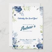 Berry eerste verjaardag! 1e Jubileum Partij Kaart (Voorkant)