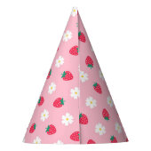 Berry Eerste Verjaardag 1e Verjaardag Aardbei Feesthoedjes (Achterkant)