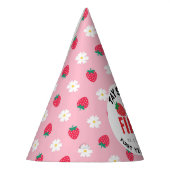 Berry Eerste Verjaardag 1e Verjaardag Aardbei Feesthoedjes (Links)