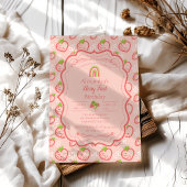 Berry Eerste Verjaardag 1e Verjaardag Aardbei Kaart