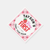 Berry Eerste Verjaardag 1e Verjaardag Aardbei Servet (Hoek)