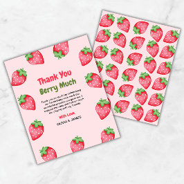 Berry eerste verjaardag 1e verjaardag bedankkaart