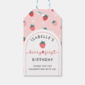 Berry Eerste Verjaardag 1e Verjaardag Dank u wel Cadeaulabel (Voorkant)