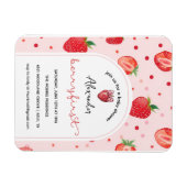 Berry eerste verjaardag, 1e verjaardag feestmeisje magneet (Horizontaal)