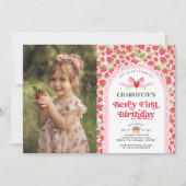 Berry Eerste Verjaardag 1e Verjaardag Foto Kaart (Voorkant)