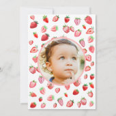 Berry Eerste Verjaardag 1e Verjaardag Kaart (Achterkant)