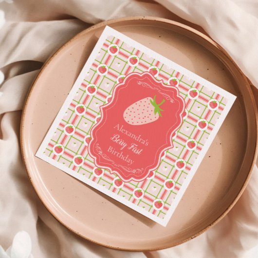 Berry Eerste Verjaardag 1e Verjaardag Servet