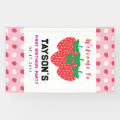 Berry Eerste Verjaardag 1e Verjaardag Spandoek (Horizontaal)