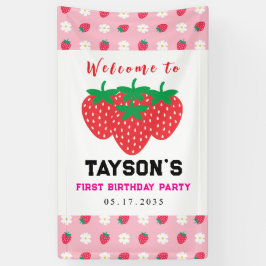 Berry Eerste Verjaardag 1e Verjaardag Spandoek