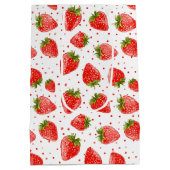 Berry Eerste Verjaardag 1e Verjaardag Strawberry P Medium Cadeauzakje (Achterkant)