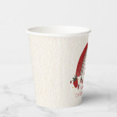 Berry Eerste Verjaardag Aardbei Regenboog Bloemen Papieren Bekers (Rechts)