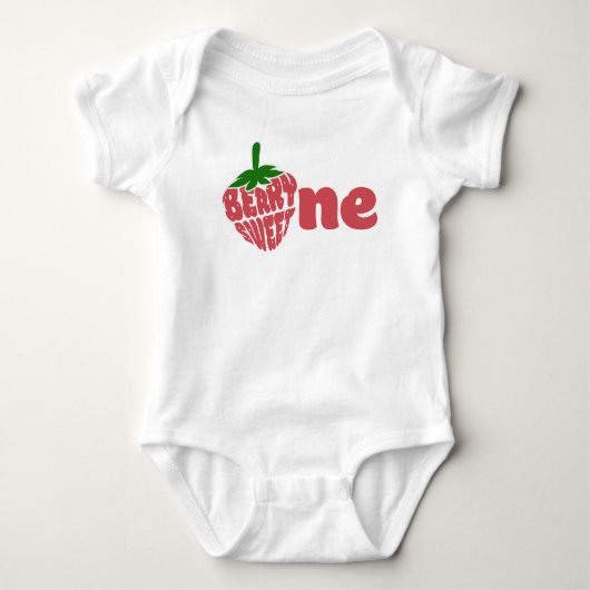 Berry Eerste Verjaardag Baby Bodysuit (Voorkant)