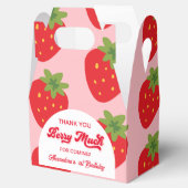 Berry eerste verjaardag bedankt bedankdoosjes (Geopend)