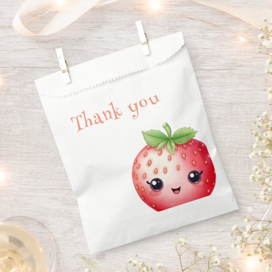 Berry eerste verjaardag bedankzakje (Geknipt)