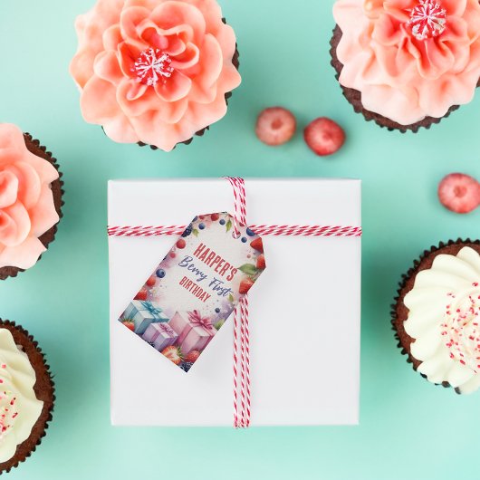 Berry Eerste Verjaardag Cadeau Tag – Bessen & Cade Cadeaulabel