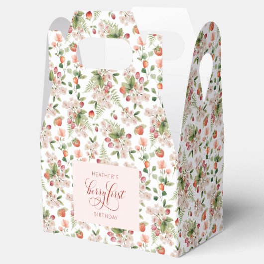 Berry Eerste Verjaardag Favoriet Box Bedankdoosjes (Geopend)