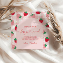 Berry Eerste Verjaardag Favoriet Tags Aardbei Part