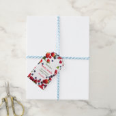 Berry Eerste verjaardag Foto Cadeaulabel (Met Touw)