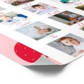 Berry eerste verjaardag foto Milestone Sweet One Poster (Hoek)