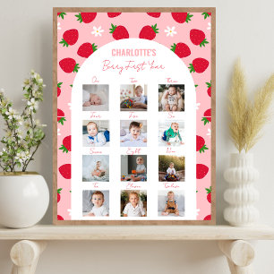 Berry eerste verjaardag foto Milestone Sweet One Poster