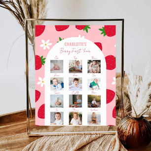 Berry eerste verjaardag foto Milestone Sweet One Poster