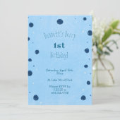 Berry eerste verjaardag jongen kaart (Staand voorkant)