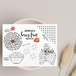 Berry Eerste Verjaardag | Kinder activiteit aardbe