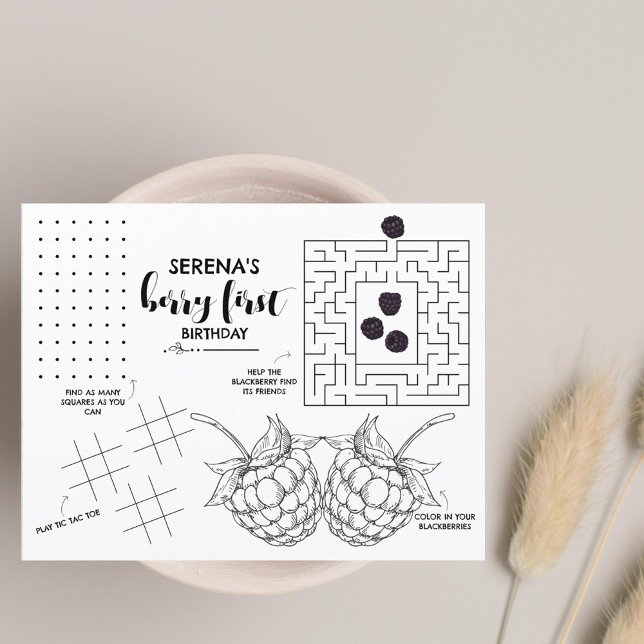 Berry Eerste Verjaardag | Kinder activiteit Blackb (Creator heeft geüpload)