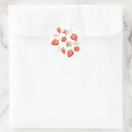 Berry eerste verjaardag kinderen | Aardbei | Patro Ronde Sticker