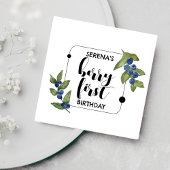 Berry eerste verjaardag kinderen | bosbes | minima servet