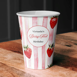 Berry Eerste Verjaardag Papier Cups Papieren Bekers