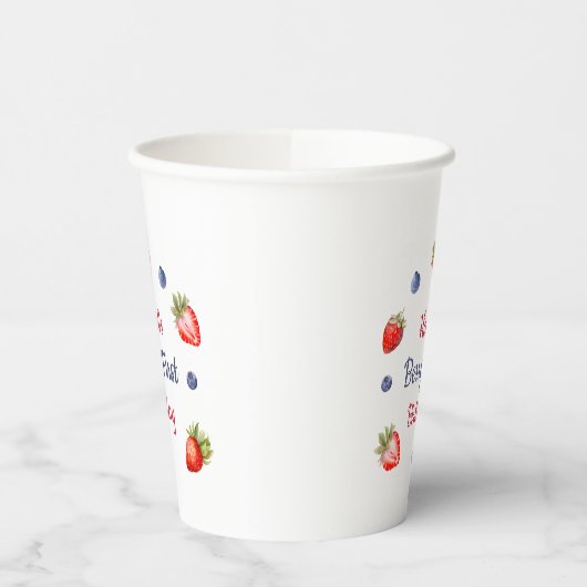 Berry eerste verjaardag papieren bekers (Links)