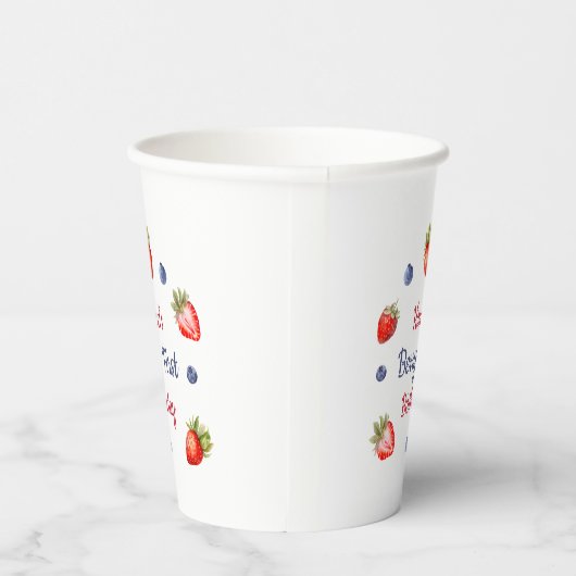 Berry eerste verjaardag papieren bekers (Rechts)