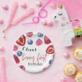 Berry eerste verjaardag papieren bordje (Feest)