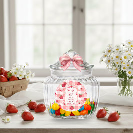 Berry Eerste Verjaardag Stickers Rood Geruit Strik