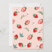 Berry Eerste Verjaardag Uitnodiging (Achterkant)
