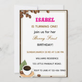 Berry Eerste verjaardag uitnodiging (Voorkant)