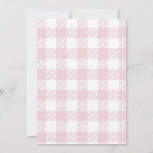 Berry eerste verjaardag uitnodiging | Aardbeien (Achterkant)