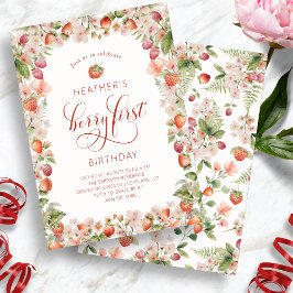 Berry Eerste Verjaardag Uitnodigingen