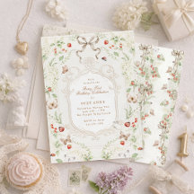 Berry Eerste Verjaardag Vintage Bloemen