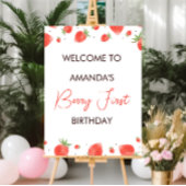 Berry Eerste Verjaardag Welkomstbord Poster
