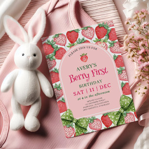 Berry Eerste Verjaardagsfeestje 1e Verjaardag  Kaart