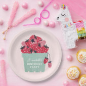 Berry Eerste Verjaardagsfeestje Aardbei Papieren Bordje (Feest)