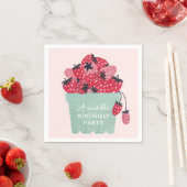 Berry Eerste Verjaardagsfeestje Aardbei Servet (Insitu)