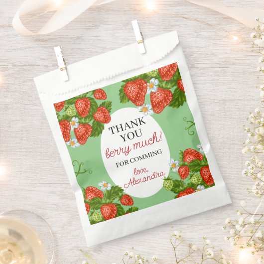 Berry Eerste Verjaardagsfeestje Favor Bedankzakje (Geknipt)