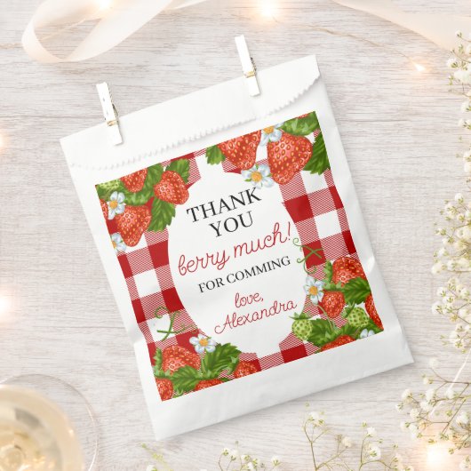 Berry Eerste Verjaardagsfeestje Favor Bedankzakje (Geknipt)