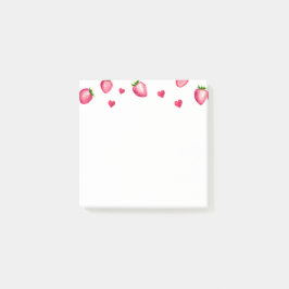 Berry eerste verjaardagsfeestje Strawberry Hearts Post-it® Notes